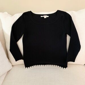 𝅺💕boston Proper Pearl Hem Sweater XS